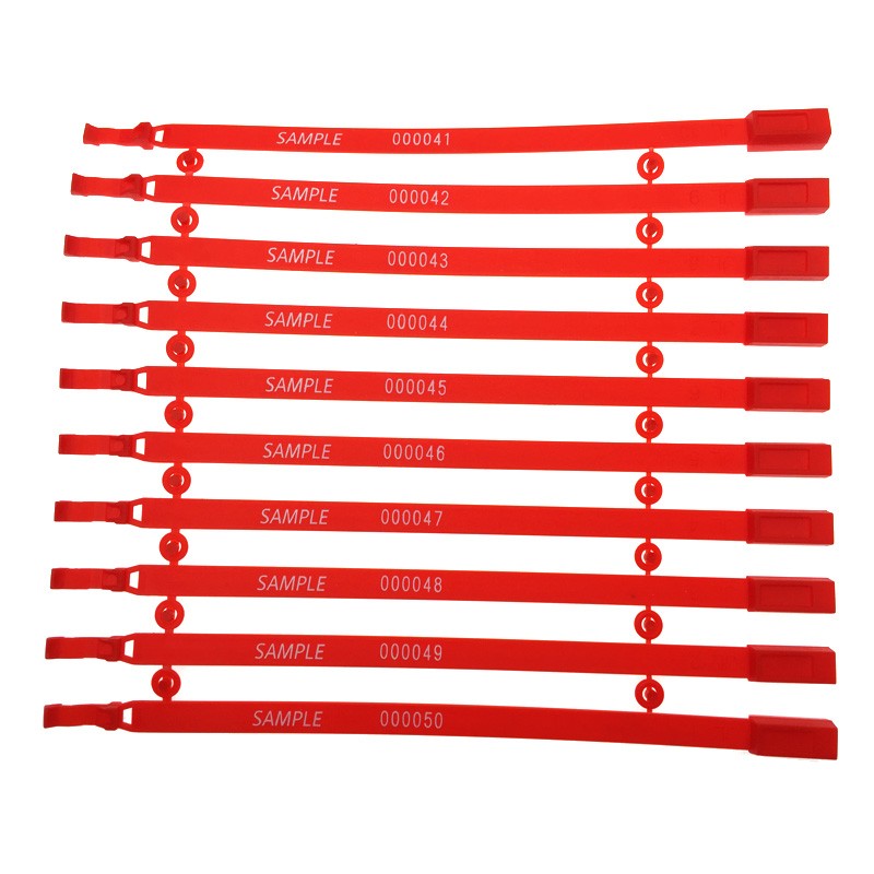 Fixed length plastic seal 